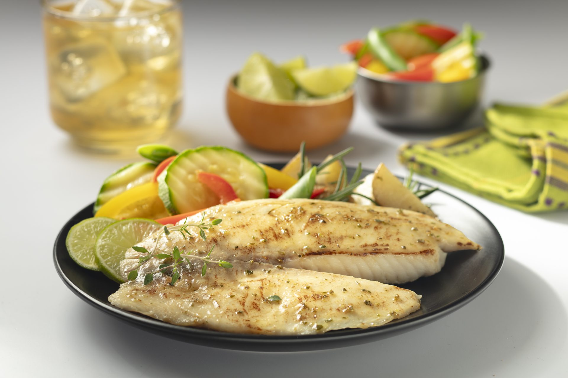 Filete de Tilapia a las Finas Hierbas